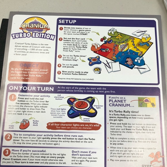 Cranium Turbo Edition Board cards Game for all family - Picture 3 of 8